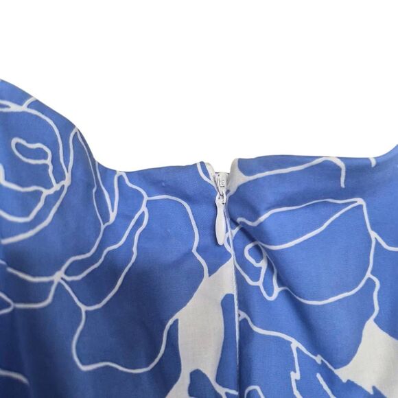 London Times Floral Square Neck Ruffled Sleeve Maxi Dress Size 16 - Picture 7 of 9